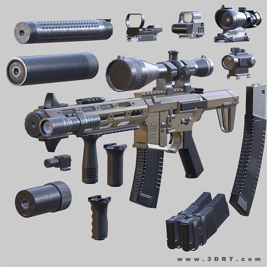 Characters :: Weapons :: Modern firearms HD - Honey Badger